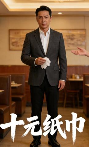 短剧《十元纸巾》海报