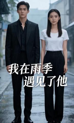 短剧《我在雨季遇见了他》海报