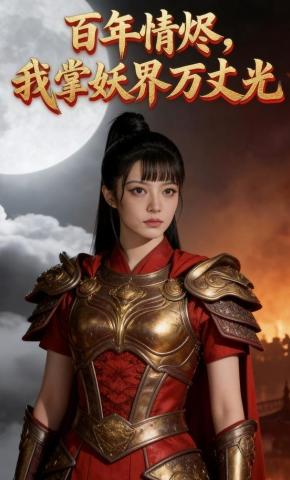 短剧《百年情烬，我掌妖界万丈光》海报