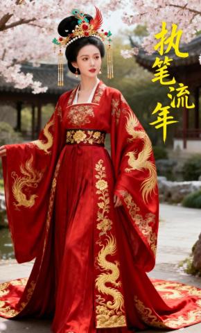 短剧《执笔流年》海报