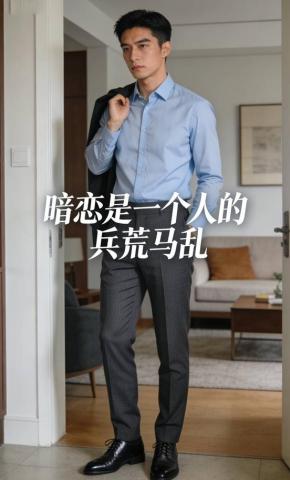 短剧《暗恋是一个人的兵荒马乱》海报