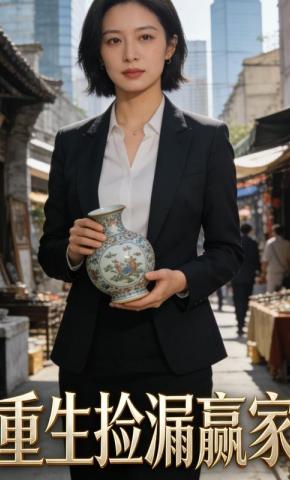 短剧《重生捡漏赢家》海报