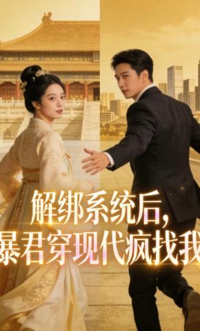 短剧《解绑系统后，暴君穿现代疯找我》海报