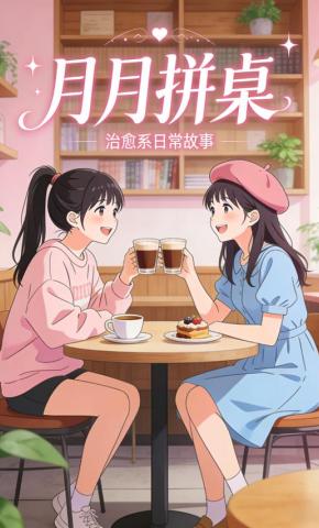 短剧《月月拼桌》海报