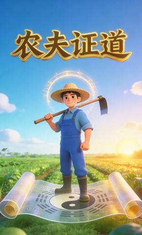 短剧《农夫证道》海报