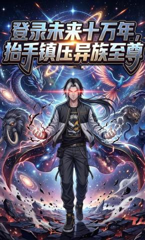 短剧《登录未来十万年，抬手镇压异族至尊》海报