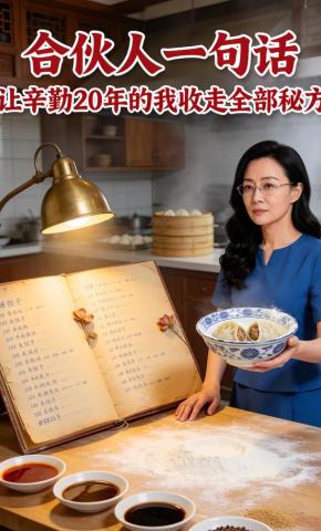 短剧《合伙人一句话让辛勤20年的我收走全部秘方》海报