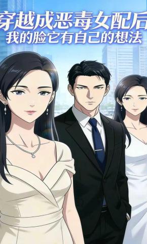 短剧《穿越成恶毒女配后，我的脸它有自己的想法》海报