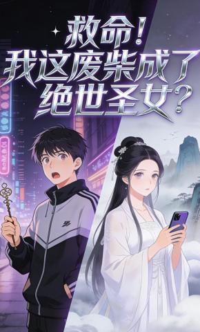 短剧《救命！我这废柴成了绝世圣女？》海报