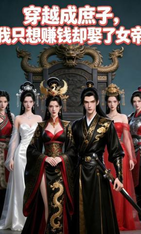 短剧《穿越成庶子，我只想赚钱却娶了女帝》海报