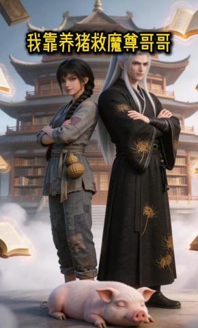 短剧《我靠养猪救魔尊哥哥》海报