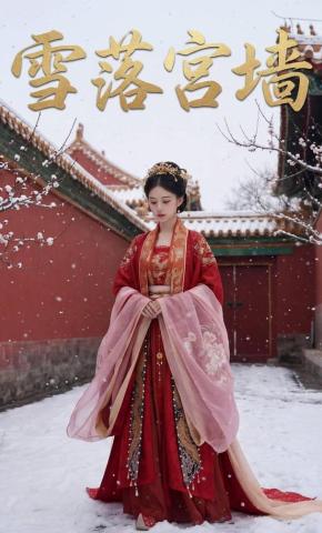 短剧《雪落宫墙》海报