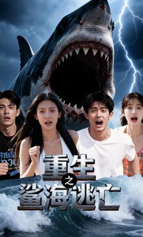 短剧重生之鲨海逃亡海报