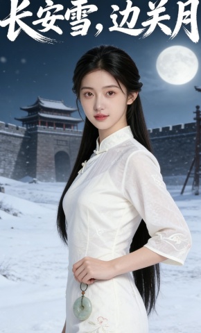 短剧《长安雪，边关月》海报