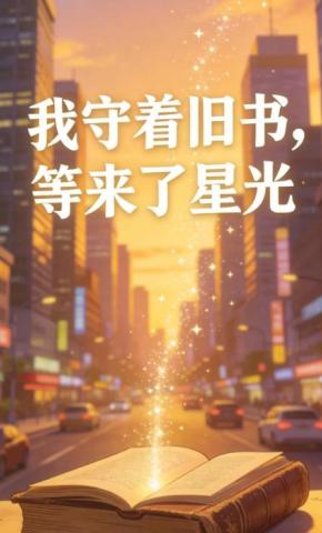 短剧《我守着旧书，等来了星光》海报
