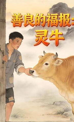 短剧《善良的福报：灵牛》海报
