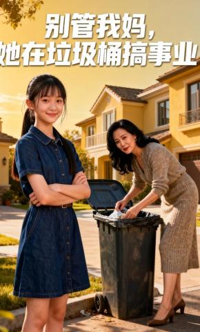 短剧《别管我妈，她在垃圾桶搞事业》海报