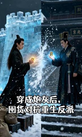 短剧《穿成炮灰后，囤货对抗重生反派》海报