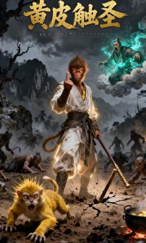 短剧《黄皮触圣》海报