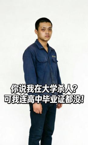 短剧《你说我在大学杀人？可我连高中毕业证都没！》海报