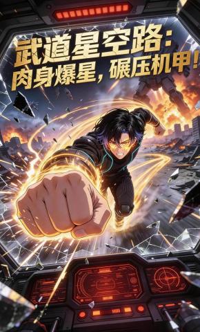 短剧《武道星空路：肉身爆星，碾压机甲！》海报