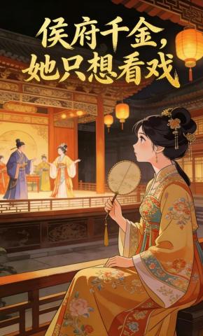 短剧《侯府千金，她只想看戏》海报