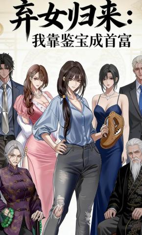 短剧《弃女归来：我靠鉴宝成首富》海报