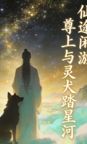 短剧《仙途闲游：尊上与灵犬踏星河》海报