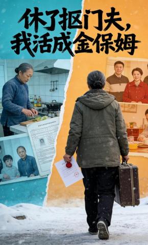 短剧《休了抠门夫，我活成金保姆》海报