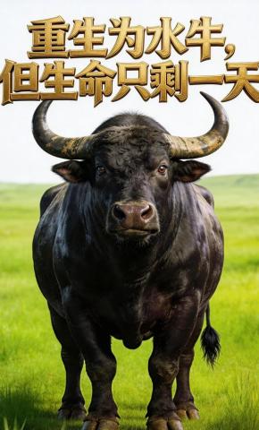 短剧《重生为水牛，但生命只剩一天》海报