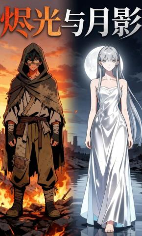 短剧《烬光与月影》海报