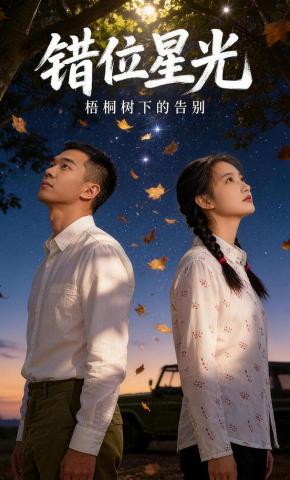 短剧《错位星光：梧桐树下的告别》海报