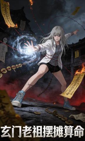 短剧《玄门老祖摆摊算命》海报