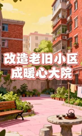 短剧《改造老旧小区成暖心大院》海报