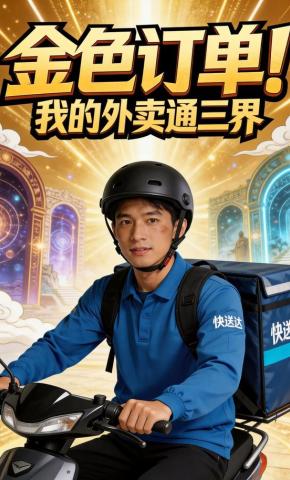 短剧《金色订单！我的外卖通三界》海报