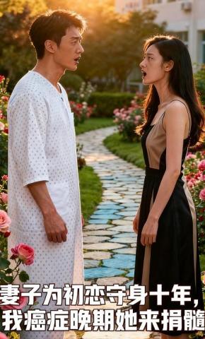 短剧《妻子为初恋守身十年，我癌症晚期她来捐髓》海报
