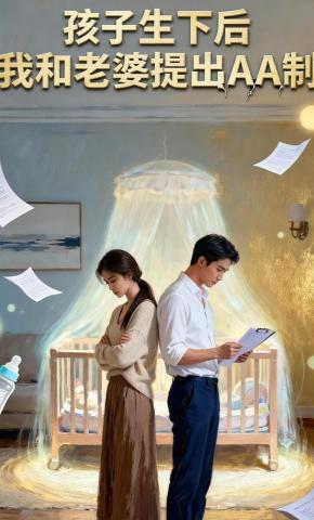 短剧《孩子生下后，我和老婆提出AA制》海报