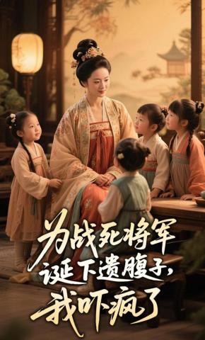 短剧《为战死将军诞下遗腹子，我吓疯了》海报