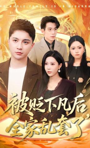 短剧《被贬下凡后，全家乱套了》海报