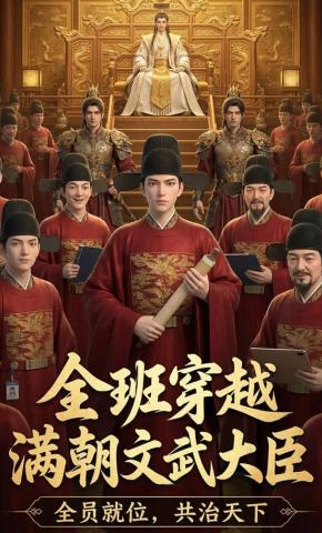 短剧《全班穿越满朝文武大臣》海报