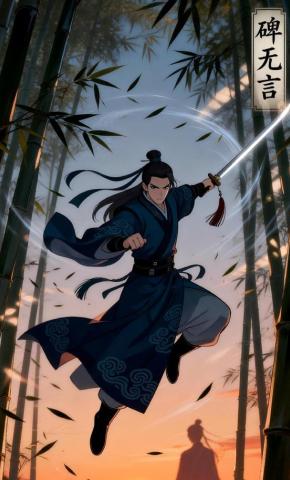 短剧《碑无言》海报