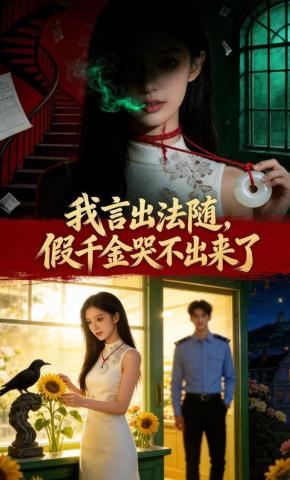 短剧《我言出法随，假千金哭不出来了》海报