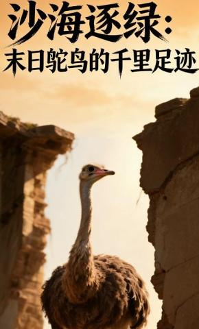 短剧《沙海逐绿：末日鸵鸟的千里足迹》海报