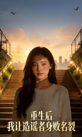 短剧《重生后，我让造谣者身败名裂》海报