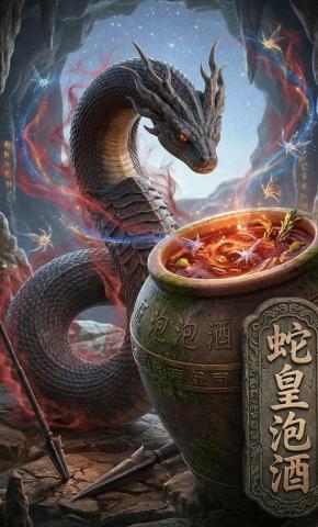 短剧《蛇皇泡酒》海报