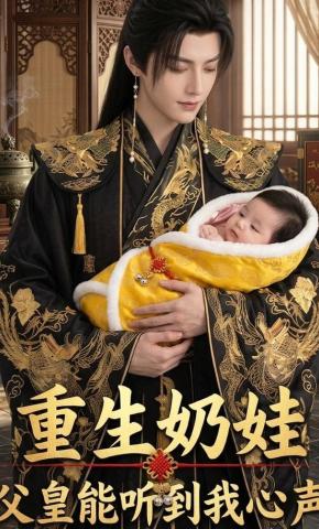 短剧《重生奶娃，父皇能听到我心声》海报