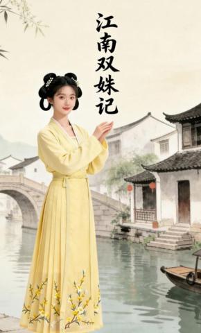 短剧《江南双姝记》海报