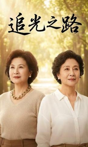 短剧《追光之路》海报