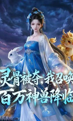 短剧《灵骨被夺，我召唤百万神兽降临》海报