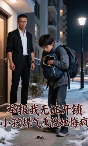 短剧《举报我无证开锁，小孩煤气熏傻她悔疯》海报